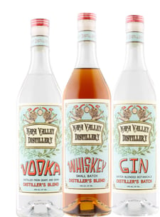Napa Valley Distillery Vodka Whiskey Gin