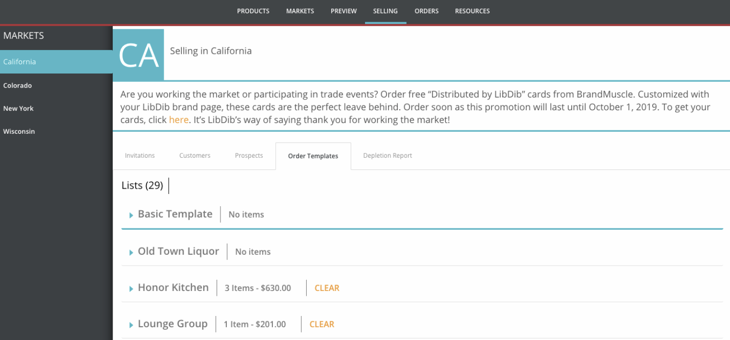 LibDib Selling In California